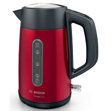 Електрочайник Bosch TWK4P434 1.7 л метал червоний прихований дисковий Зображення