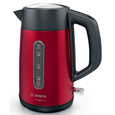 Електрочайник Bosch TWK4P434 1.7 л метал червоний прихований дисковий Зображення