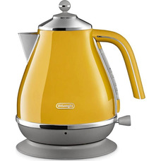 Електрочайник Delonghi Icona Capitals KBOC2001Y 1.7л жовтий, нержавіюча сталь Зображення