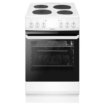 Электрическая плита Hansa FCEW56069 белая, 4 конфорки, духовой шкаф 62 л Изображение
