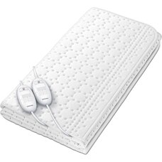 Электропростыня Beurer TS 26 для двоих, 150x140 см, белый флис, 3 режима Изображение