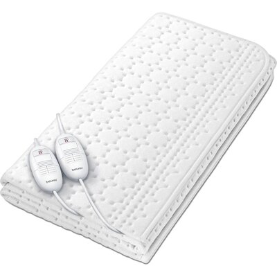 Электропростыня Beurer TS 26 для двоих, 150x140 см, белый флис, 3 режима Изображение