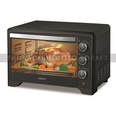 Електрична духова піч ARDESTO MO-T45B, 45 л, 2015 Вт, чорна Зображення