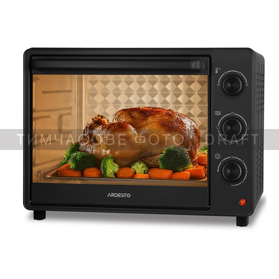 Електрична піч ARDESTO MO-T32B, 32 л, 1525 Вт, чорний, 3 режими Зображення