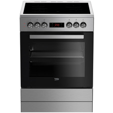 Електрична плита Beko FSE67310GX склокерамічна 66 л 4 зони Зображення