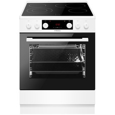 Электрическая плита Hansa FCCW69493 стеклокерамика, 4 зоны, духовой шкаф 65 л, белая Изображение