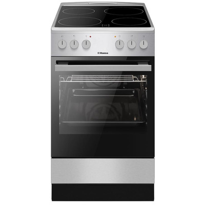 Електрична плита Hansa FCCX59009H, 62 л, 4 конфорки, нержавіюча сталь Зображення