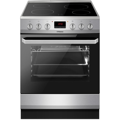 Електрична плита Hansa FCCX682009 склокерамічна, нержавіюча сталь, духовка 62 л Зображення