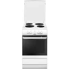 Электрическая плита Hansa FCEW53000, духовой шкаф 69 л, белая, 4 конфорки Изображение