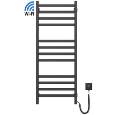 Полотенцесушитель электрический Navin Авангард 1200x480 мм черный муар Wi-Fi Изображение