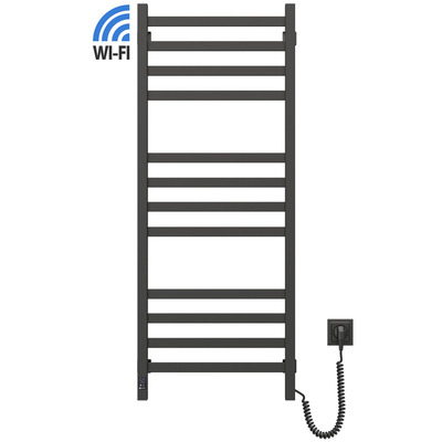 Полотенцесушитель электрический Navin Авангард 1200x480 мм черный муар Wi-Fi Изображение
