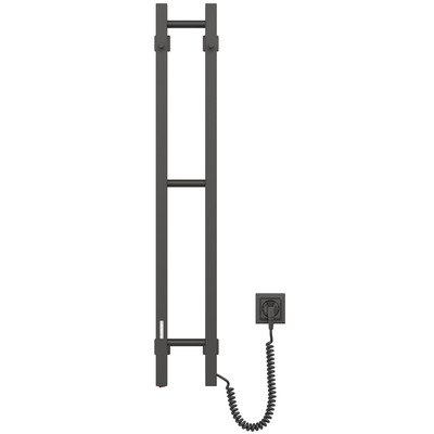 Електрична рушникосушка ARDESTO Elina Eco, 1000x160 мм, чорний муар, 76 Вт Електрична рушникосушка ARDESTO Elina Eco, 1000x160 мм, чорний муар, 76 Вт Зображення