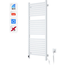 Электрический полотенцесушитель Navin Авангард X 1200x480 мм Wi-Fi белая сталь 24 секции Изображение