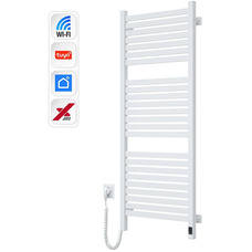 Электрический полотенцесушитель Navin Авангард X 1200x480 мм, Wi-Fi, белый, стальной Изображение