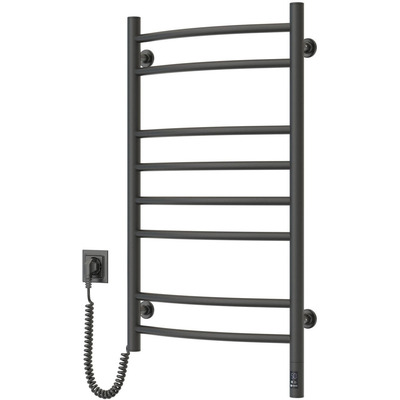 Электрическая полотенцесушитель Navin Камелия 480х800 Sensor, сталь, черный муар, таймер Изображение