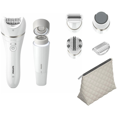 Епілятор Philips Series 9000 керамічний, 32 пінцети, 6 насадок, білий Зображення