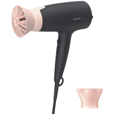 Фен Philips 3000 Series 2100 Вт, ионизация, 6 режимов, черно-розовый Изображение