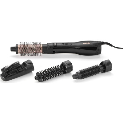 Фен-щетка BaByliss Smooth Finish AS122E, 1200 Вт, керамика, ионизация, 4 насадки, черная Изображение