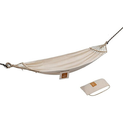 Гамак одноместный Naturehike CNK2450WS018, хлопок, бежевый, антипереворот Изображение