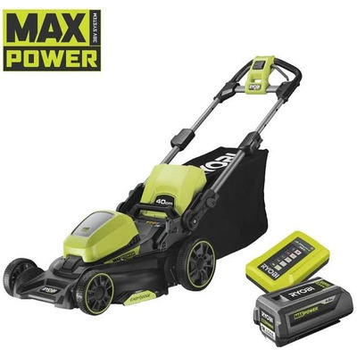 Газонокосилка аккумуляторная Ryobi RY36LM40A-140 36В 4.0А·ч 40 см салатовая Изображение