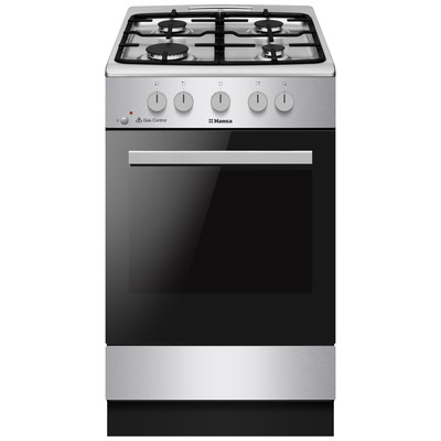 Газова плита Hansa FCGX52029H 50x60 см, чавун, нержавіюча сталь Зображення