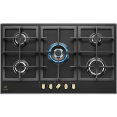 Газовая варочная поверхность Electrolux KGS9536RN 90 см с пятью конфорками и системой StepFlame Изображение