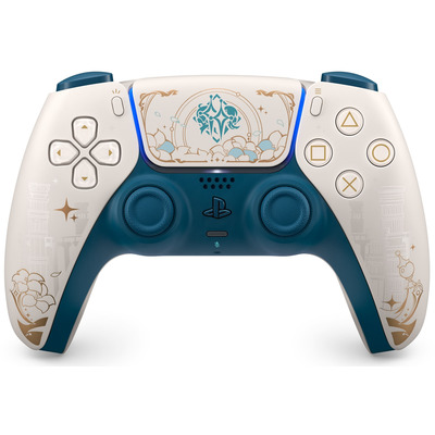 Беспроводной геймпад PlayStation DualSense Genshin Impact Limited Edition, 280 г, бело-золотой Изображение