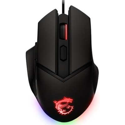 Игровая мышь MSI Clutch GM20 Elite, RGB, проводная, 6 кнопок, черная Изображение