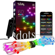 Гірлянда розумна світлодіодна Twinkly TWD060STP-T Dots RGB 60 LED, 3 м, прозорий кабель Зображення