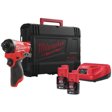 Аккумуляторный ударный шуруповерт Milwaukee M12 FID2-202X 170 Нм, 12 В, 2 аккумулятора, кейс Изображение
