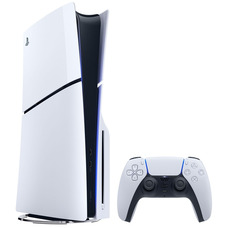 Игровая приставка PlayStation 5 Slim Blu-ray 1ТБ, белая, 4K UHD, SSD Изображение