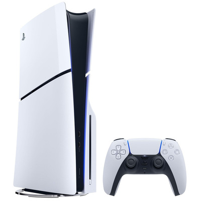 Ігрова консоль PlayStation 5 Slim Blu-ray 1ТБ, біла, 4K UHD, SSD Зображення