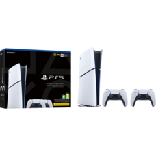 Ігрова консоль Sony PlayStation 5 Slim Digital Edition 825 ГБ, 2 геймпади DualSense, 4K Зображення