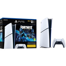 Игровая консоль Sony PlayStation 5 Slim Digital Edition 1TB белая с набором Fortnite Cobalt Star Изображение