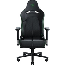 Игровое кресло Razer Enki черно-зеленое, PU кожа, 4D подлокотники Изображение