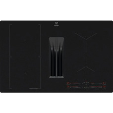 Індукційна варильна поверхня Electrolux ECC83443CZ з вбудованою витяжкою, 80 см, Bridge-зона, SaphirMatt скло Зображення