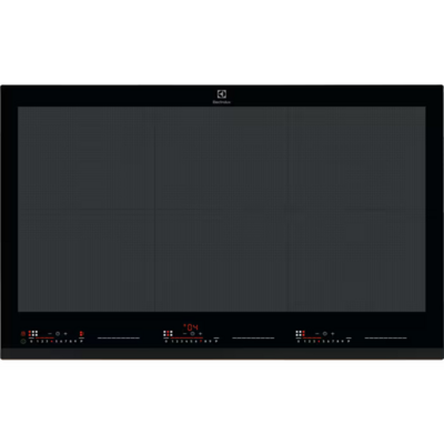 Індукційна варильна поверхня Electrolux EIV87671, 80 см, 6 конфорок, TotalFlex, Hob2Hood, чорна Зображення