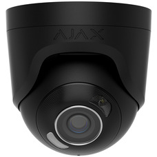 IP-камера Ajax TurretCam HL 8 Мп 4 мм, микрофон, гибридная подсветка, IP65, PoE, черная Изображение