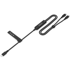 Кабель для зарядки Digitus AK-300170-018-S USB-C 2-в-1, 1.8 м, 140 Вт, чорний, нейлон Зображення