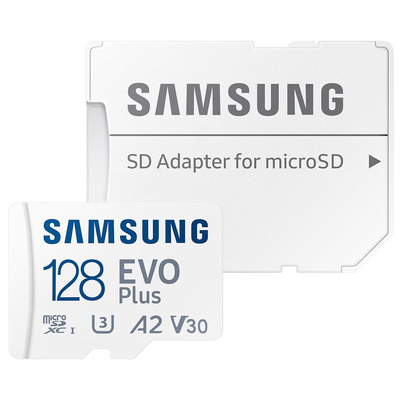 Карта пам’яті microSD Samsung Evo Plus 128 ГБ UHS-I Class 10 з SD-адаптером Зображення