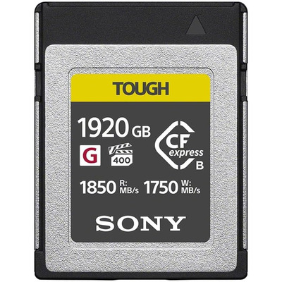 Карта памяти Sony CFexpress Type B Tough 1920 ГБ R1850/W1750МБ/с для профессиональной съемки Изображение