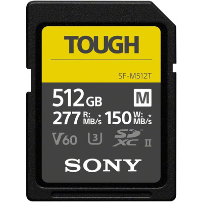 Карта пам'яті Sony SDXC Tough 512 ГБ UHS-II U3 V60 до 277 МБ/с Карта пам'яті Sony SDXC Tough 512 ГБ UHS-II U3 V60 до 277 МБ/с Зображення