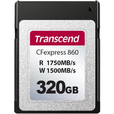 Карта пам’яті Transcend CFexpress 320 ГБ Type B швидкість 1750/1500 МБ/с Зображення