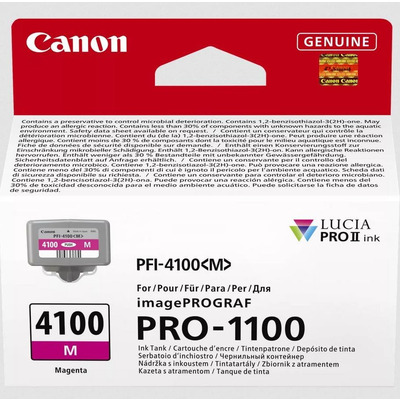 Картридж Canon PFI-4100 Magenta для imagePROGRAF PRO-1100, 80 мл Зображення