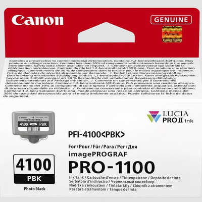 Картридж Canon PFI-4100 Photo Black пигментный 80 мл для imagePROGRAF PRO-1100 Изображение