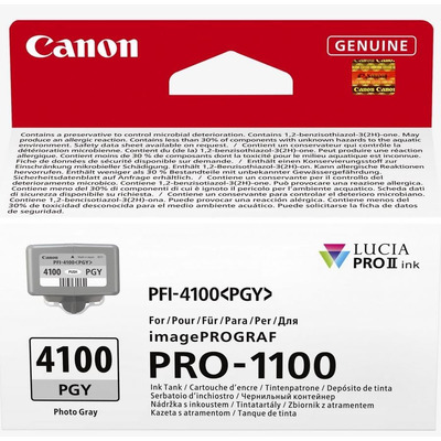 Картридж Canon PFI-4100 Photo Gray для imagePROGRAF PRO-1100, 80 мл Зображення
