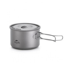 Каструля титанова Naturehike NH18T202-B 1,3 л зі складною ручкою Зображення