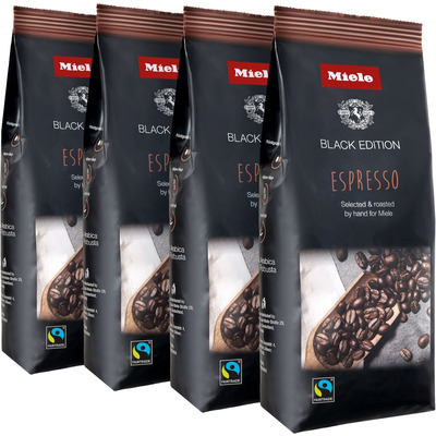 Кофе в зернах Miele Espresso 4x250г, 80% арабика, 20% робуста Изображение