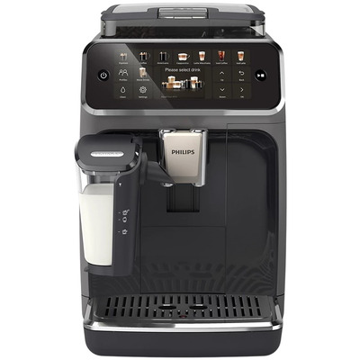 Кавомашина Philips Series 5500 LatteGo EP5547/90, автоматична, 1.8 л, 20 напоїв, чорна зі сріблястим Зображення