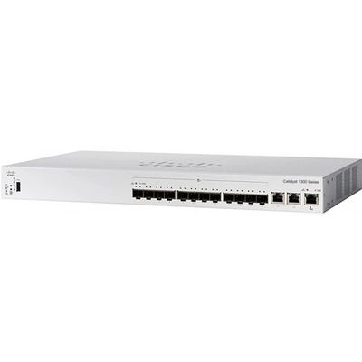 Управляемый коммутатор Cisco Catalyst 1300 C1300-12XS 12x10G SFP+, Layer 2/3 Изображение